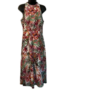 Julia Jordan Sleeveless Floral Dress – Ivory/Multicolor – Size 6 – NWT